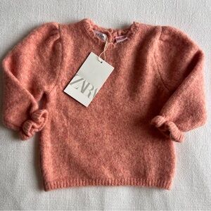 NWT Zara Pink Baby Sweater